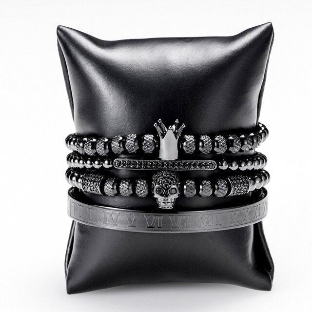 Luxury Mom Kastle Crown Charm Bracelet Set Luxury Mom Kastle Bracelet Jewelry Men&