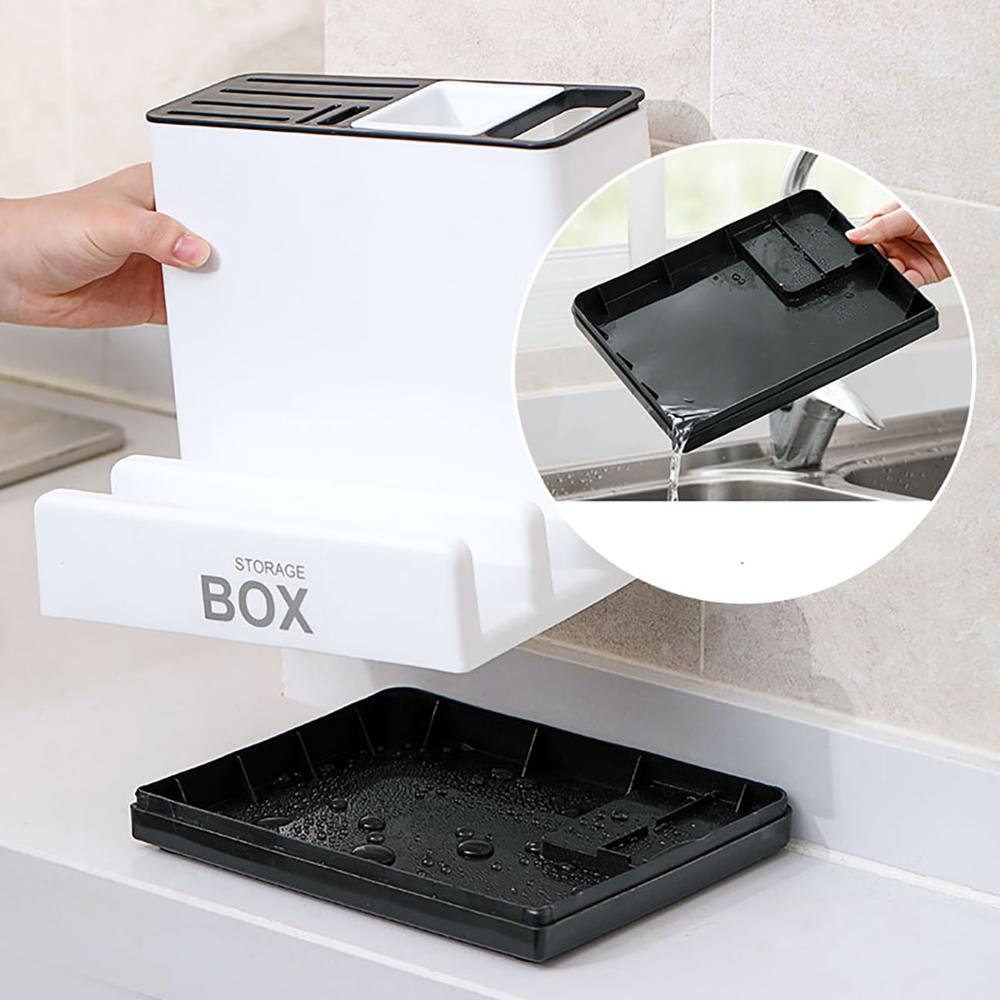 Luxury Mom Kastle Tableware Storage Holders Kitchen Knife Plastic Storages Racks for Kitchen Convenience Cabinet Luxury Mom Kastle