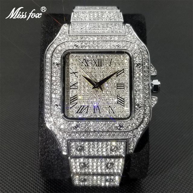 Luxury Mom Kastle MISSFOX Top Brand Square Watch For Men Luxury Mom Kastle