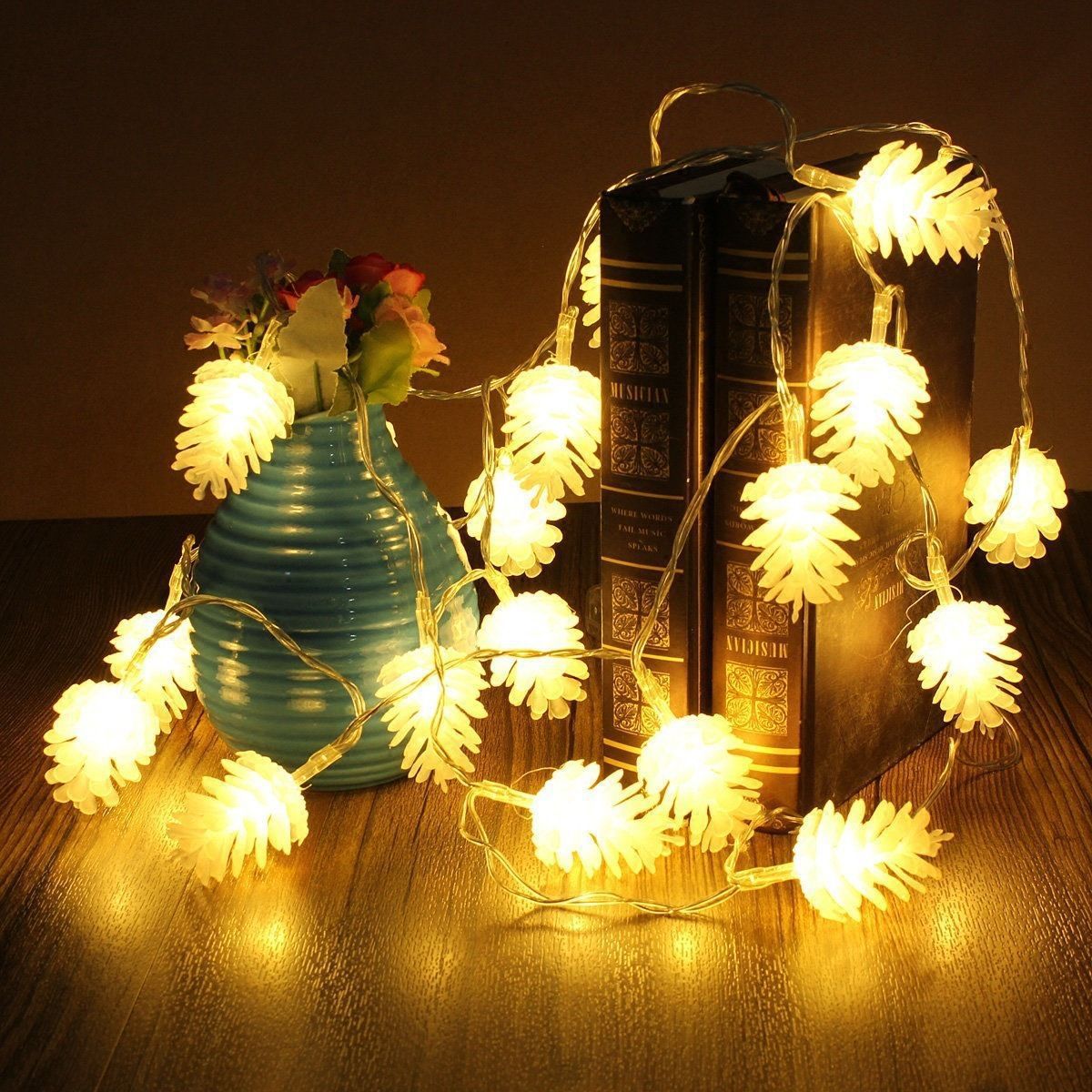 Luxury Mom Kastle LED Simulation Transparent Pine Nut Light String Luxury Mom Kastle