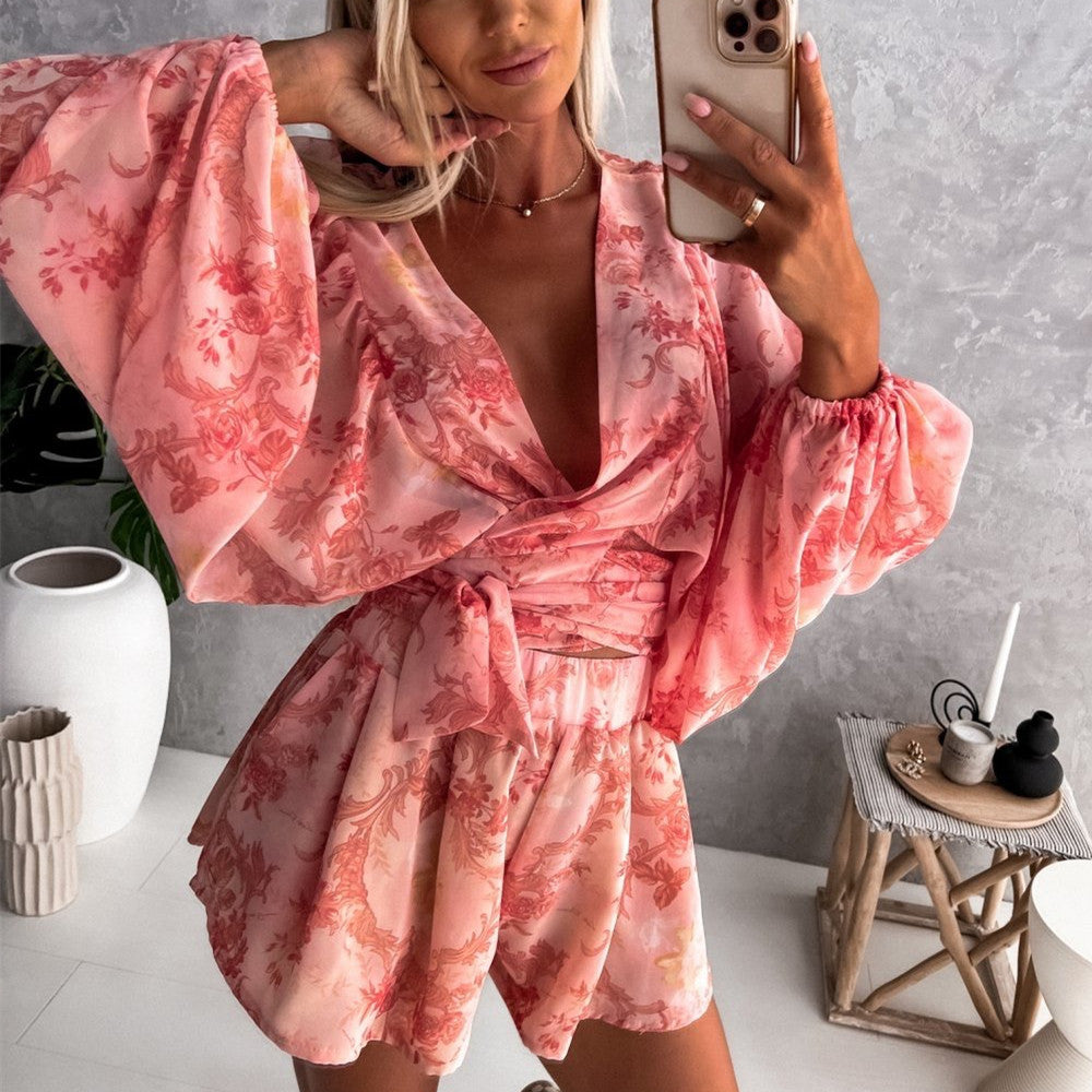 Luxury Mom Kastle Fashion Tropical Rainforest Jumpsuit Set Luxury Mom Kastle