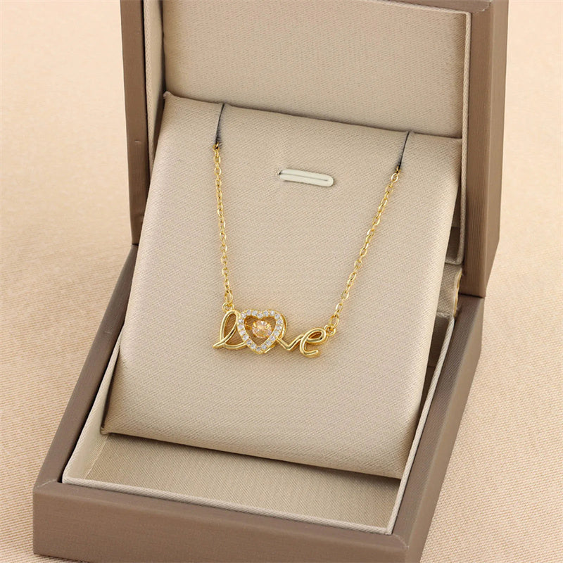 Luxury Mom Kastle Titanium Steel Necklace Luxury Mom Kastle