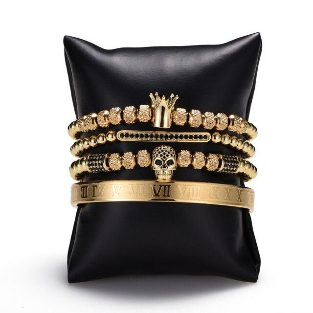 Luxury Mom Kastle Crown Charm Bracelet Set Luxury Mom Kastle Bracelet Jewelry Men&