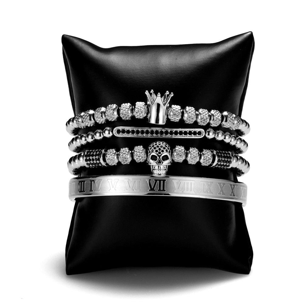 Luxury Mom Kastle Crown Charm Bracelet Set Luxury Mom Kastle Bracelet Jewelry Men&