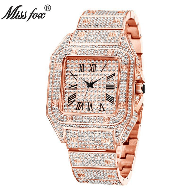 Luxury Mom Kastle MISSFOX Top Brand Square Watch For Men Luxury Mom Kastle