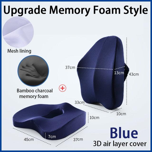 Luxury Mom Kastle Orthopedic Pillow Memory Foam Seat Set Lisa’s Store orthopedic pillow set relaxation therapeutic