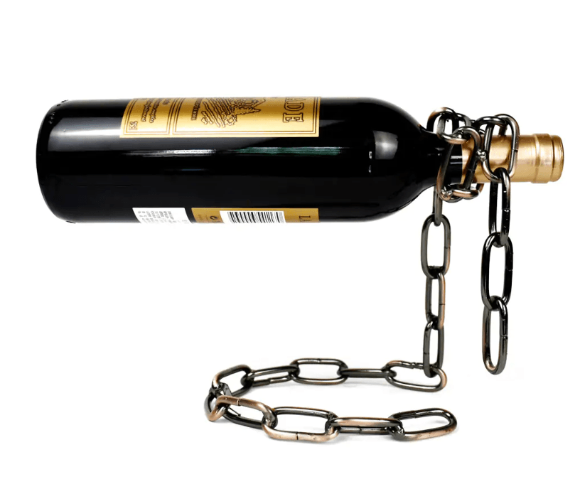 Luxury Mom Kastle Magic Iron Chain Wine Bottle Holder Luxury Mom Kastle Free Shipping