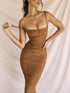 Luxury Mom Kastle Elegant Corset Ruched Maxi Dress Lisa’s Store dress elegant long dress sexy