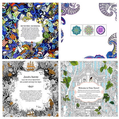 Luxury Mom Kastle  Secret Garden Adult Decompression Hand-painted Coloring Book Luxury Mom Kastle  