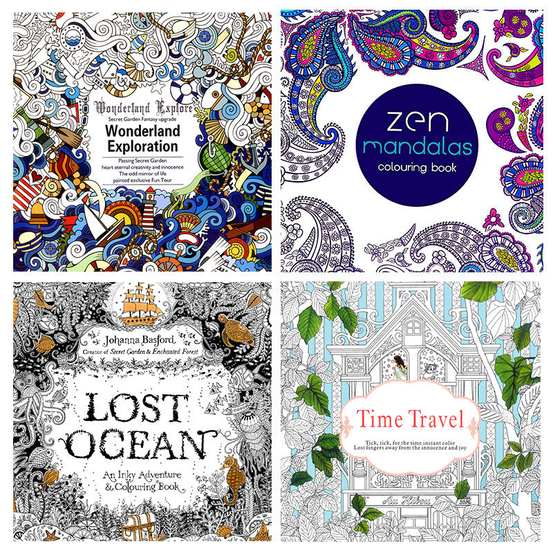 Luxury Mom Kastle  Secret Garden Adult Decompression Hand-painted Coloring Book Luxury Mom Kastle  