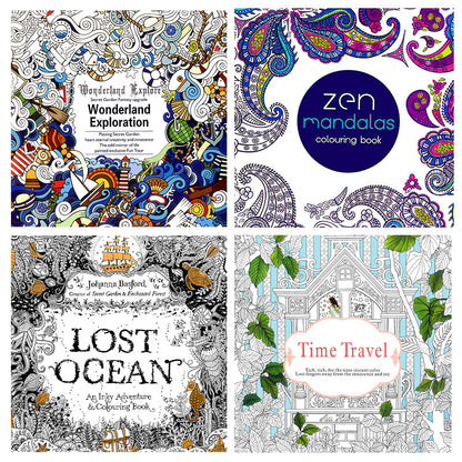 Luxury Mom Kastle  Secret Garden Adult Decompression Hand-painted Coloring Book Luxury Mom Kastle  