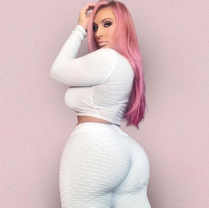 Booty Lifting Anti Cellulite Scrunch Leggings Without Pocket - Luxury Mom Kastle 