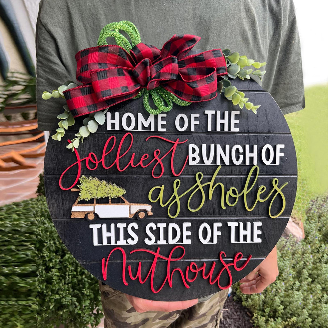 Luxury Mom Kastle  Front Door Sign Christmas Decorations Luxury Mom Kastle  