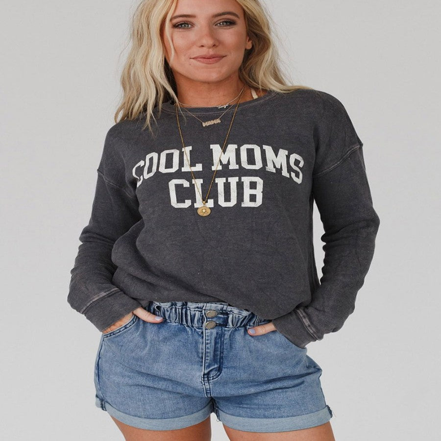 Luxury Mom Kastle  Letter Print Pullover Sweater Women&