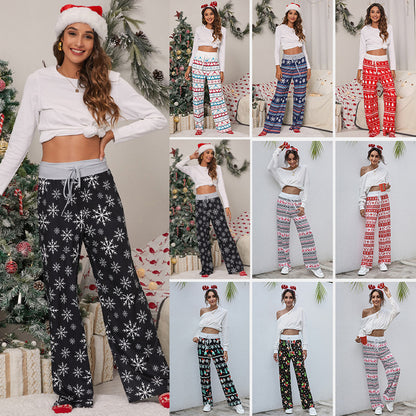 Luxury Mom Kastle  Christmas Print Pants Luxury Mom Kastle  