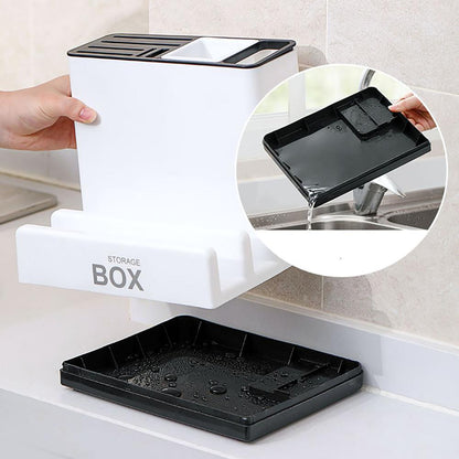 Luxury Mom Kastle  Tableware Storage Holders Kitchen Knife Plastic Storages Racks for Kitchen  Convenience Cabinet Luxury Mom Kastle  