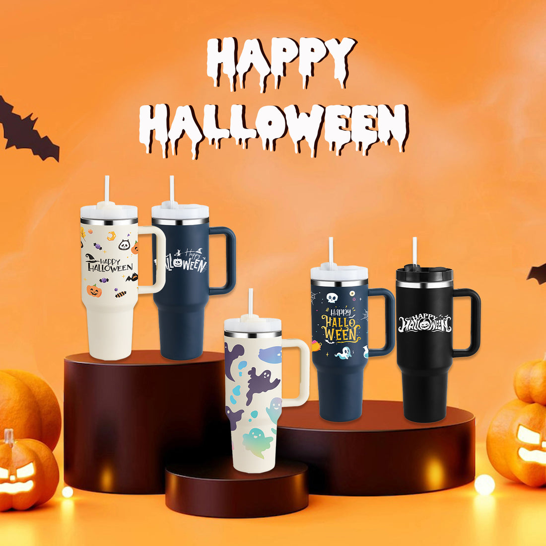 Luxury Mom Kastle  Halloween Thermal Mug Luxury Mom Kastle  