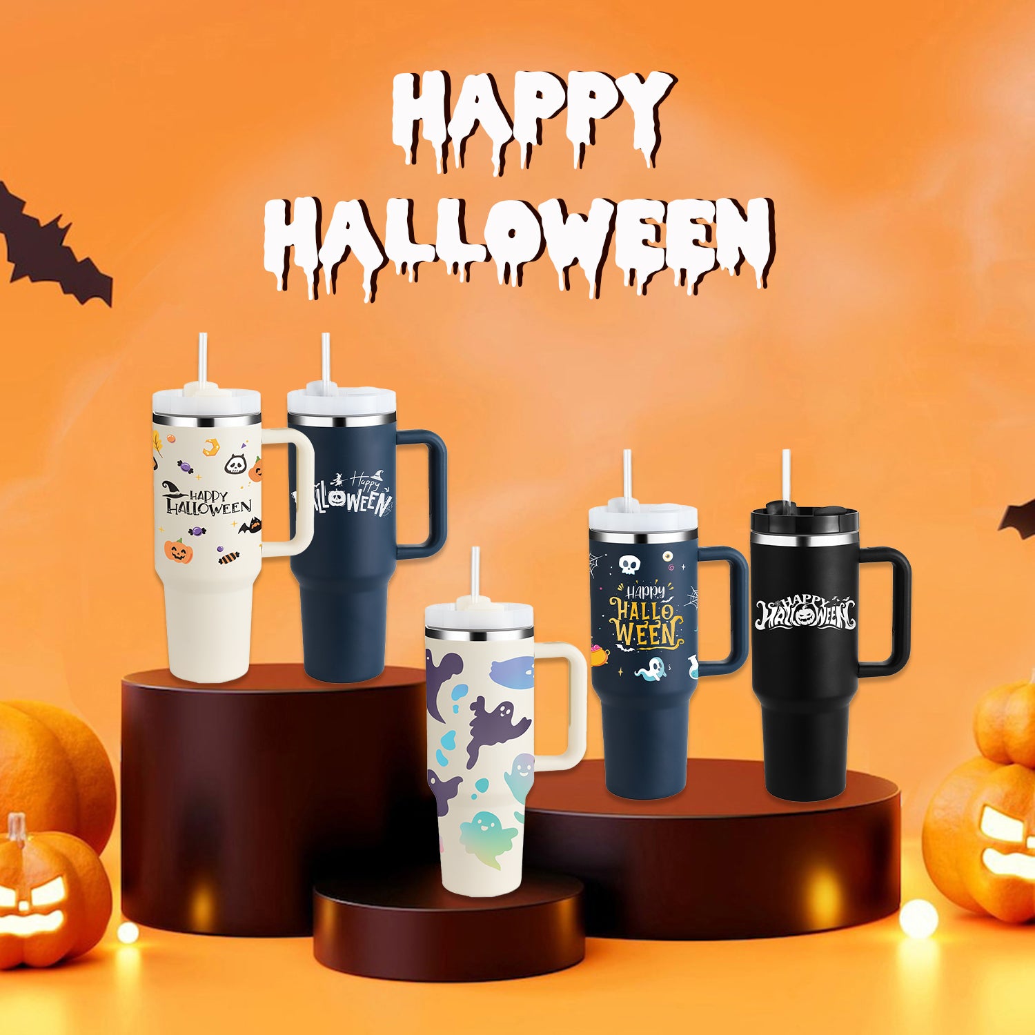 Luxury Mom Kastle  Halloween Thermal Mug Luxury Mom Kastle  