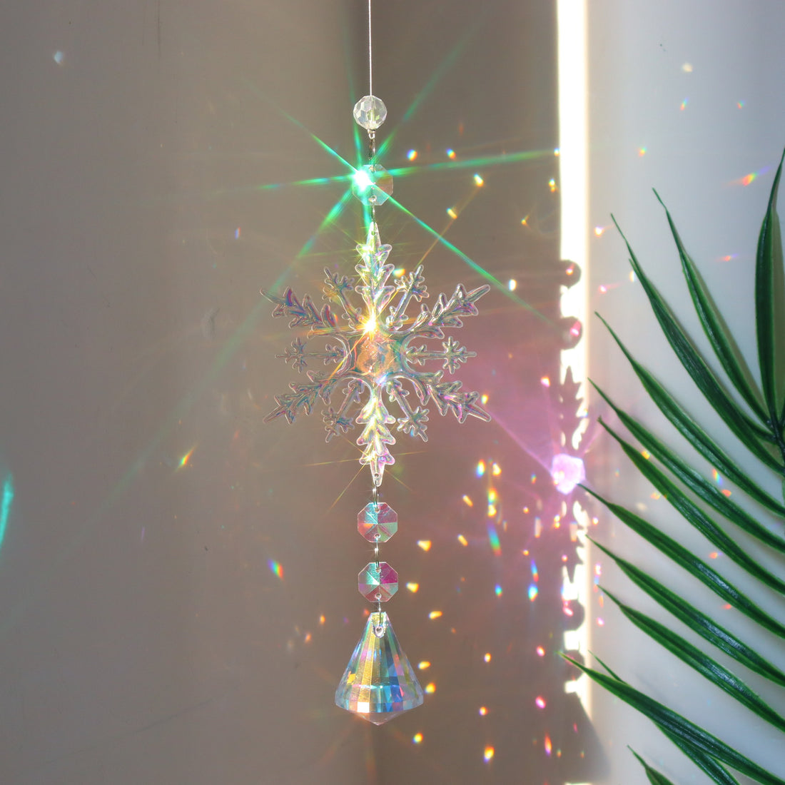 Luxury Mom Kastle  Colorful Snowflake Crystal Luxury Mom Kastle  