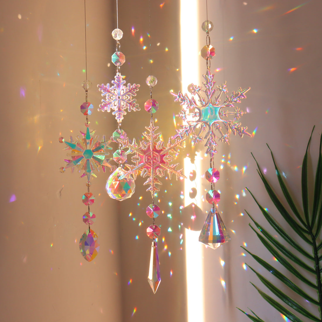 Luxury Mom Kastle  Colorful Snowflake Crystal Luxury Mom Kastle  