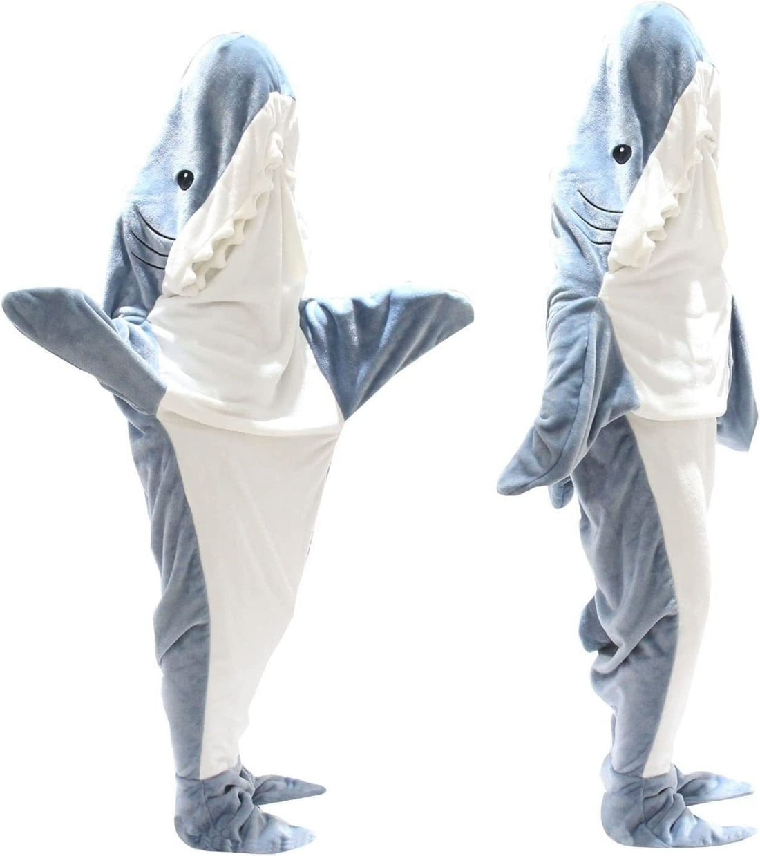 Luxury Mom Kastle  Home Soft Flannel Shark Blanket Hoodie Luxury Mom Kastle  