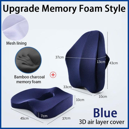 Luxury Mom Kastle  Orthopedic Pillow Memory Foam Seat Set Lisa’s Store orthopedic pillow set relaxation therapeutic