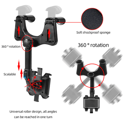 Luxury Mom Kastle  Rotatable Smart Phone Car Holder My Store Best Sellers