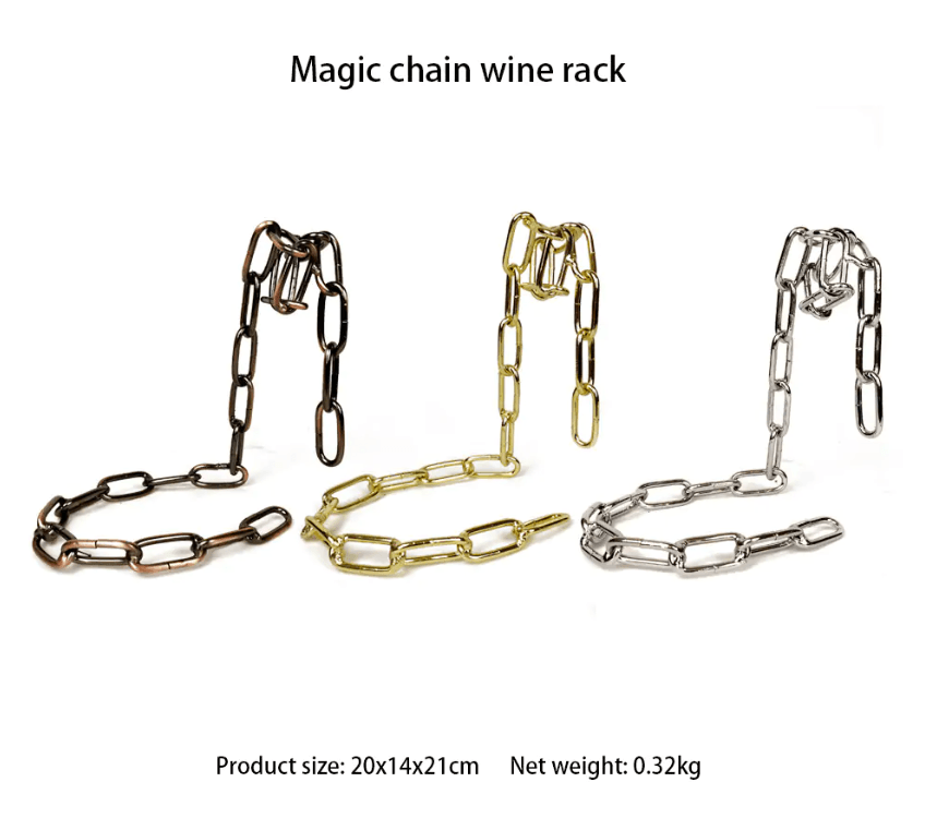 Luxury Mom Kastle  Magic Iron Chain Wine Bottle Holder Luxury Mom Kastle Free Shipping