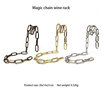 Luxury Mom Kastle  Magic Iron Chain Wine Bottle Holder Luxury Mom Kastle Free Shipping
