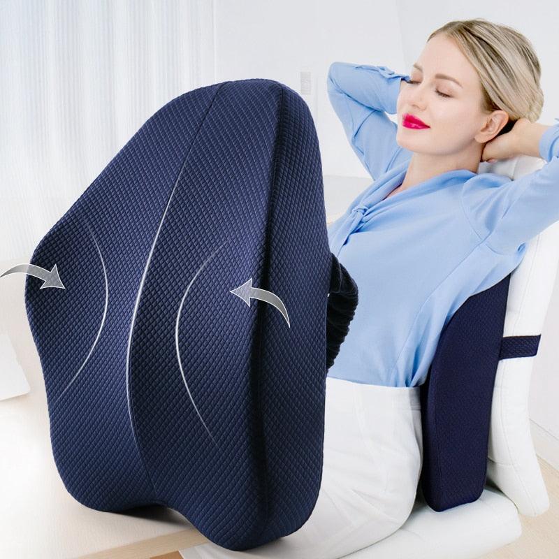 Luxury Mom Kastle  Orthopedic Pillow Memory Foam Seat Set Lisa’s Store orthopedic pillow set relaxation therapeutic